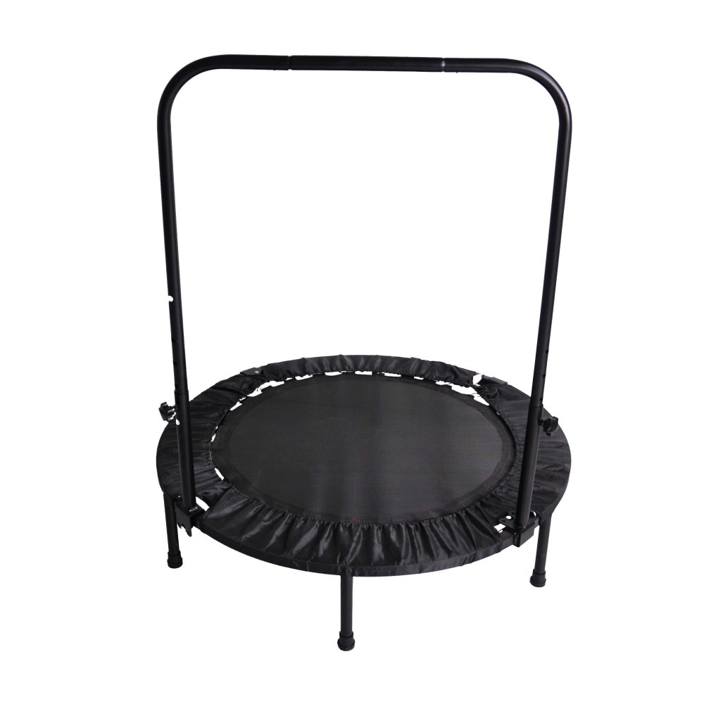 Hassch Mini Trampoline 40" Foldable Trampoline for Kids and Adults Black Fitness Rebounder
