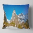 thumbnail image 2 of Designart Sixt Fer a Cheval Panoramic View - Landscape Printed Throw Pillow - 18x18, 2 of 5