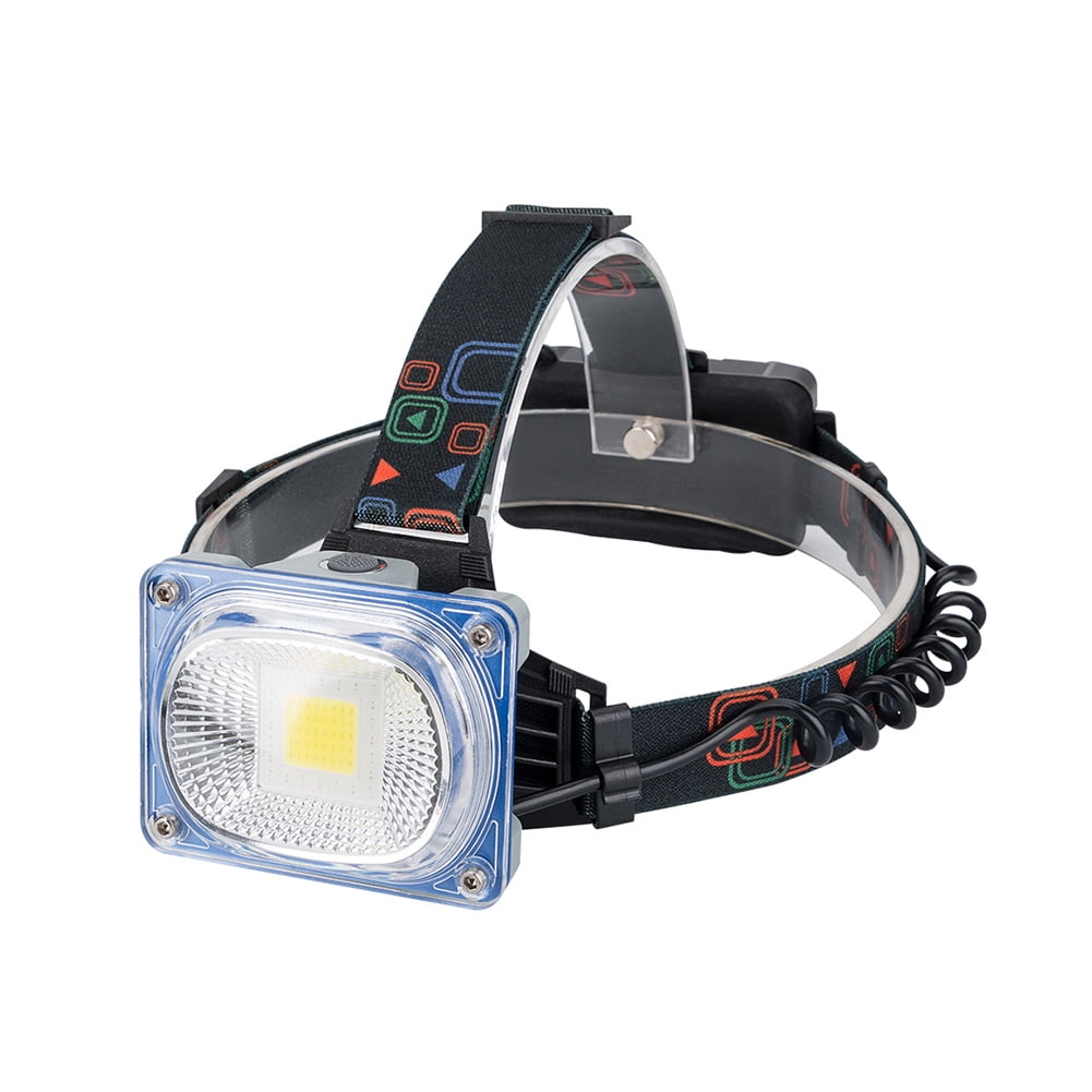 Waterproof 350000LM Headlamp Rechargeable T6+10W COB LED Headlight Flashlight AA 