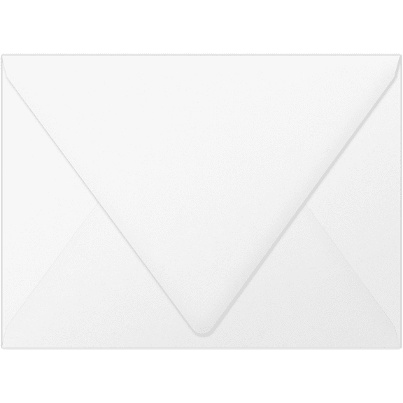 LUXPaper A7 Contour Flap Invitation Envelopes, 5 1/4 x 7 1/4, Bright White, 70lb, 50 Pack