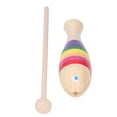 thumbnail image 2 of Fish Shaped Percussion Instrument,Percussion Instrument Fish Shaped Wooden Fish Shape Rhythm Wooden Fish Musical Instrument Versatile Functionality, 2 of 8