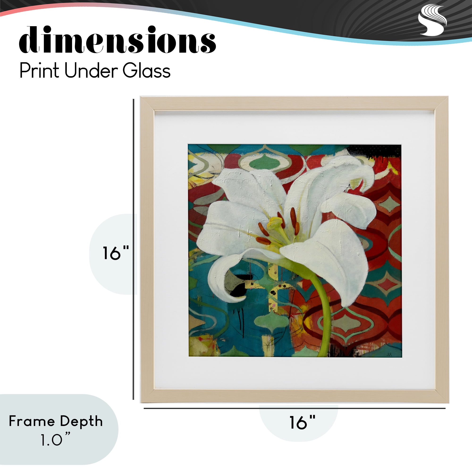 Stupell Industries In The Spotlight Lily Birch Framed Print Under Glass, design by Pierre-Auguste Renoir