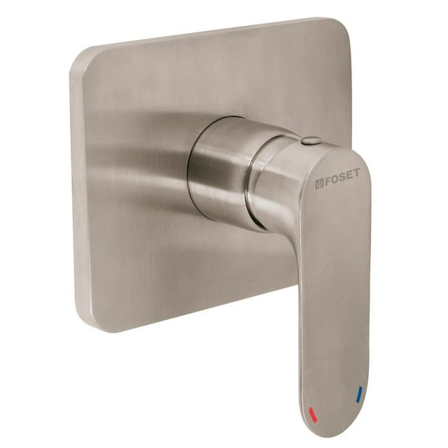 Monomando FOSET Riviera para Regadera Sin Desviador Satinado RIM-71N 45200