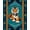 Blue, Pattern 8, variant on ODIKA 4' x 6' Machine Washable Non-Slip Area Rug, Southwestern Triangle High Traffic Rug, Beige, 25984