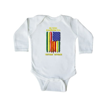 

Inktastic My Great Grandfather is a Vietnam Veteran Gift Baby Boy or Baby Girl Long Sleeve Bodysuit