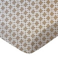 thumbnail image 1 of SheetWorld Fitted 100% Cotton Percale Portable Mini Crib Sheet 24 x 38, Camel Links, 1 of 4
