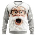 thumbnail image 5 of ChaoLingNeng Santa Christmas Sweaters for Men 2025 Funny Christmas Sweatshirts Crewneck 3D Printed Xmas Holiday Pullover Shirts, 5 of 5