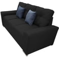 thumbnail image 3 of Sofa El Bazar Store Suecia Lino Negro 3 plazas, Modular, Moderno, Sala, 3 of 5