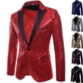 thumbnail image 2 of Traje de lentejuelas doradas de alto rendimiento, traje de talla grande, traje de presentador de discoteca para hombre, abrigo de estudio MC, 2 of 6