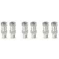 thumbnail image 1 of 6 Pcs Émerillon de Nettoyeur Haute Pression, Raccord Fileté Mâle 3/8 Pouce NPT, Acier Inoxydable, Raccord Libre, 6 x Émerillon de Nettoyeur Haute Pression, Argent, 1 of 8