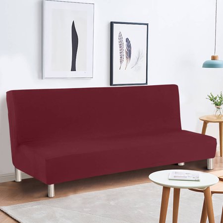 YLHHOME Armless Sofa Slipcover Stretch Sofa Bed Cover ...
