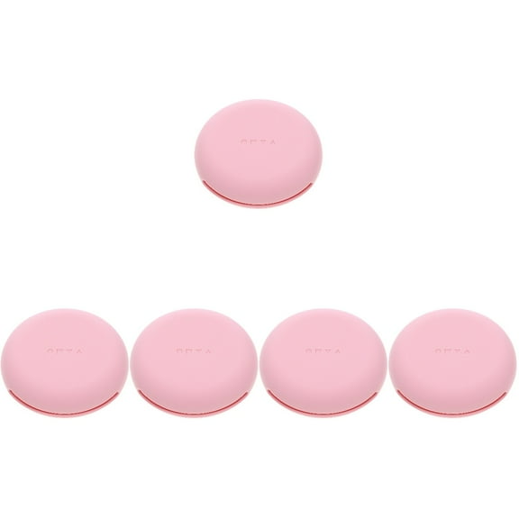 Hemoton 5-Piece Silicone Cosmetic Sponge Set with for Powder Puff Handbag Makeup