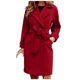 thumbnail image 2 of Puntoco Abrigo de lana para mujer y solapa de invierno, gabardina, abrigo largo, prendas de vestir Puntoco  Puntoco-1, 2 of 8
