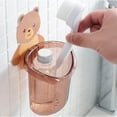 thumbnail image 4 of Adorable Bear Hug No Drill Wall Mounted Toothbrush Holder with Toothpaste Shelf Bathroom Organizer Drying Rack, 4 of 4
