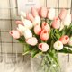 thumbnail image 5 of Bearachild Mini flor artificial, lirio único, tulipán, flor monarca, flor falsa de PU, decoración para el hogar y la Oficina, decoración para Flores artificiales Rosa claro Bearachild HA6563-05B, 5 of 6