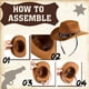 thumbnail image 4 of Sombrero de vaquero TUNC Mini Diadema 6 Piezas Marrón, 4 of 5