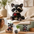 thumbnail image 4 of Crochetta Crochet Kit for Beginners - Crochet Starter Kit, Crochet Raccoon Doll DIY Kit, Learn to Crochet Kits for Adults, DIY Knitting Supplies, Rose‑Holding Raccoon(Black), 4 of 6