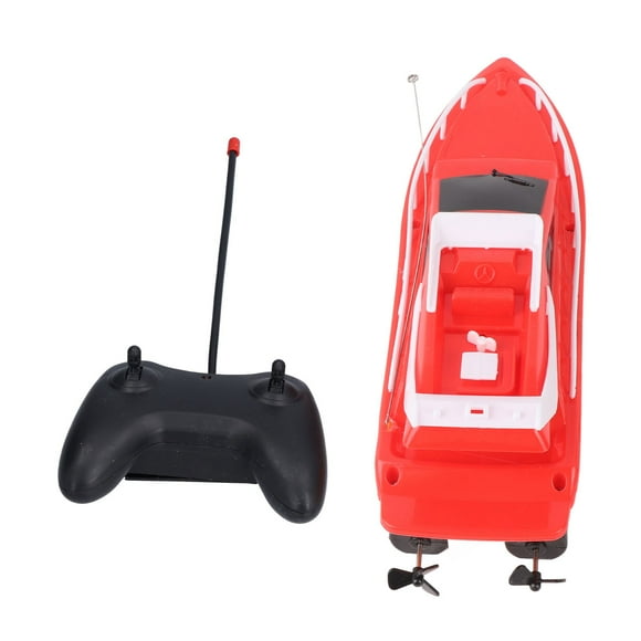 Jouets de bateau de course, bateau à télécommande à 2,4 GHz pour la piscine pour les enfants pour le lac rouge