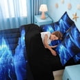 thumbnail image 5 of Erosebridal Beach Themed 7-Piece Twin Bedding Sets,Ocean Sea Printed Summer Holiday Nature Pattern Bedding Comforter Set For Adults,Reversible Black, 5 of 7