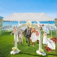 thumbnail image 4 of 10'x10' Outdoor Wedding Party Tent, Camping Shelter Gazebo with Sidewalls, 4 of 8