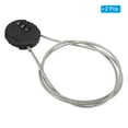 thumbnail image 3 of Uxcell Small Combination Lock 31.4 Inch, 2 Pack 3 Digit Padlock for Gym Locker, Black, 3 of 6