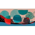 thumbnail image 2 of Bolokofsky, Ronald 18x11 Black Ornate Wood Framed with Double Matting Museum Art Print Titled - Mid Century Shapes 836, 2 of 4