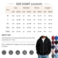thumbnail image 3 of Mens Zip Up Sweatshirts Y2K Hoodies Work Athletic Lightweight Comfortable Vintage Streetwear with Pocket 2XL, 3 of 5