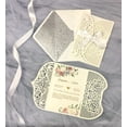 thumbnail image 4 of Tarjetas de invitación blancas cortadas con láser, árbol dorado, bolsillo de boda, invitación de fiesta de cumpleaños, invitaciones de matrimonio, sobre plateado brillante, 1 pieza, 4 of 4