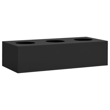 vidaXL Office Cabinet with Planter Box Anthracite 35.4 x15.7 x44.5  Steel