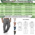thumbnail image 4 of Eashery Cargo Jeans for Men Big Cotton Relaxed Fit Full Elastic Waist Twill Pants Khaki Pants Mens (Grey,XL), 4 of 4