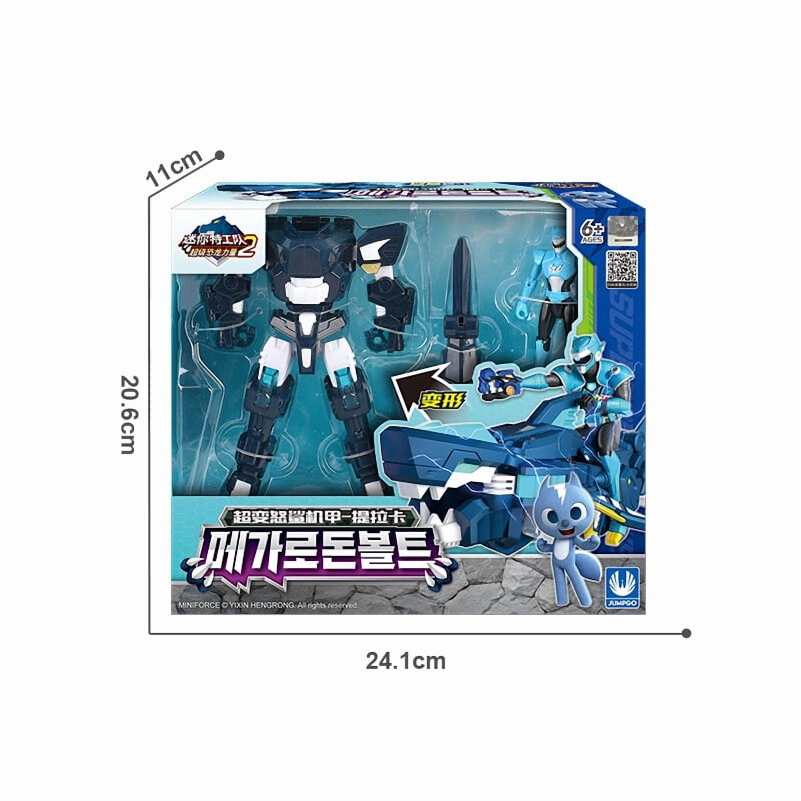 Mini Force 2 Super Dino Power Transformation Robot Toys Action Figures MiniForce X Simulation Animal Deformation Dinosaur Toy