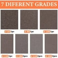 thumbnail image 4 of 10Pcs 60 to 280 Grit Sandpaper Set Polishing Sanding Sponge 3.9 x 2.7 Inch Rectangle Colorful Soft Foam Hand Wet Dry Blocks Tools Pads Sheets for DIY Model Drywall Metal Wood Furniture Polishing, 4 of 7