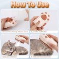 thumbnail image 4 of Qweryboo Cat Steam Brush, Cat Claw 3 in 1 Cat Brush with Steam, Cat Steam Brush for Massage, Self Cleaning Steam Cat Brush, Pet Hair Cleaning Brush Comb for Cats Dogs, 4 of 7