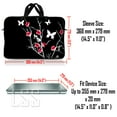 thumbnail image 2 of LSS 14.1 inch Laptop Sleeve Bag Carrying Case Pouch with Handle for 14" 14.1" Apple MacBook,, Acer, Asus, Dell, Pink Gray Floral, 2 of 3