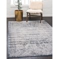 thumbnail image 2 of Unique Loom 3136033 8 x 10 ft. Chateau Grant Rectangular Rug, Navy Blue, 2 of 2