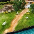 thumbnail image 4 of 28 Pcs White Flower Cluster Flower Vegetation Groups Grass Tufts Static Scenery Model DIY Miniature for Train Landscape Railroad Scenery Sand Military Layout Model War Gaming Terrain, 4 of 4