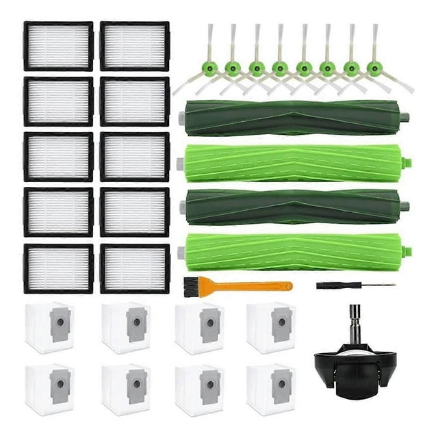 Replacement Parts for iRobot Roomba, 2 Roller Side Brush Filters Bags