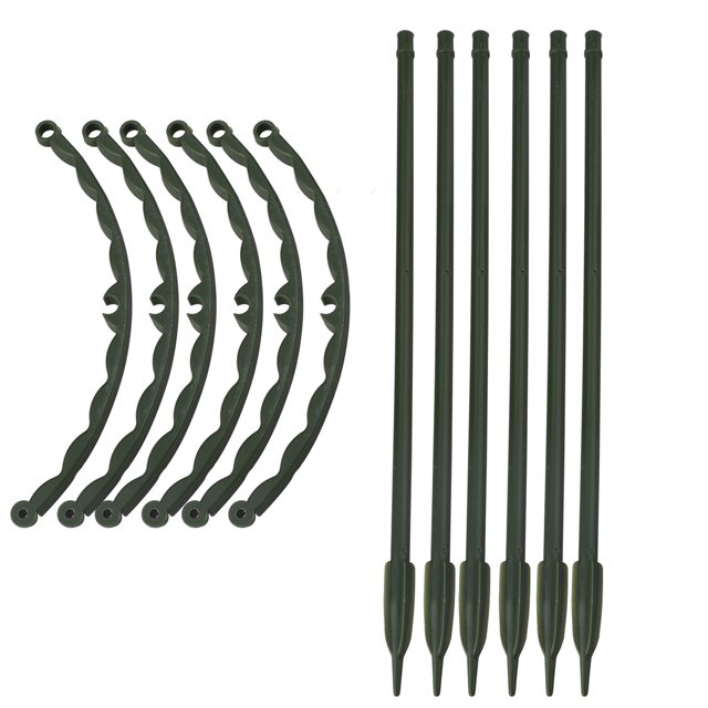 Climbing Small Plants Plastic Stake 6Pcs Support Ring Garden Semi-Circular Flowers And Vegetables Lattice