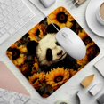 thumbnail image 2 of Alfombrilla de ratón con diseño de panda y girasoles: superficie lisa, acolchado grueso y diseño ergonómico para juegos y uso en la oficina., 2 of 7