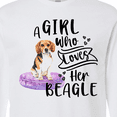thumbnail image 4 of Inktastic A Girl Who Loves Her Beagle Long Sleeve T-Shirt, 4 of 5