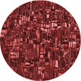thumbnail image 1 of Ahgly Company Machine Washable Indoor Round Transitional Grapefruit Red Area Rugs, 4' Round, 1 of 7