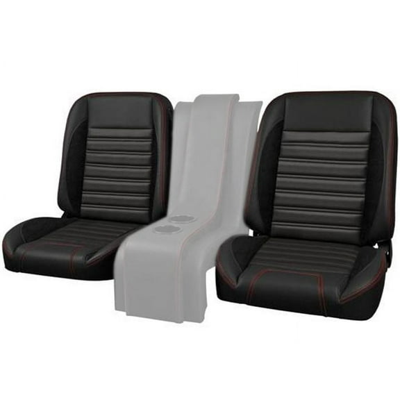 Brothers Trucks QSBKT87BLACK Bucket Seats Sport - Black with Black Stitching