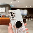 thumbnail image 4 of Compatible with Samsung Galaxy A23 Electroplated Case Women Girls Plating Astronaut Hidden Stand Case Camera Lens Protection Soft Silicone Case for Galaxy A23 4g/5g Universal 6.6 inch (White), 4 of 11