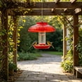 thumbnail image 5 of Kafsov Bird Feeder Rain Guard - Plastic Dome Shield, Weatherproof Squirrel-Proof Cover for Outdoor Tube, Tray & Dome Feeders Red, 5 of 5