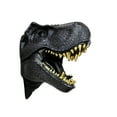 thumbnail image 4 of Dinosaur Head Sculpture Black Color Wall Mounted Ornament, 4 of 5