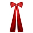 thumbnail image 1 of Bow Pendant, Red Christmas Tree Large Bow Velvet Holiday Decoration Perfect for Xmas Tree Top & Home Festive Decor, a Bow, 1 of 6