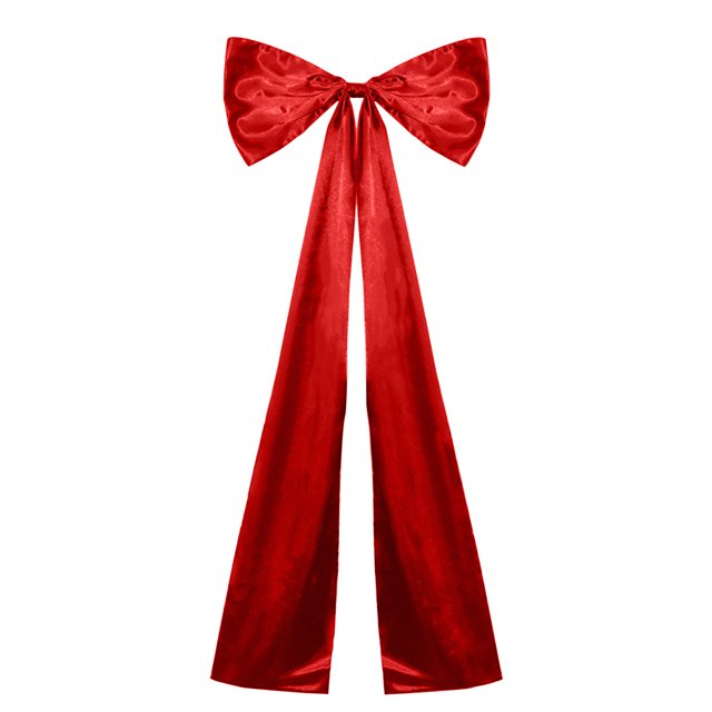 Bow Pendant, Red Christmas Tree Large Bow Velvet Holiday Decoration Perfect for Xmas Tree Top & Home Festive Decor, a Bow
