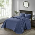 thumbnail image 6 of Regency Heights Quebec 3 Piece Bedspread Set Lightweight Reversible Bedding Set, King, Blue, 6 of 14