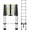 thumbnail image 1 of YUSAZENS Aluminum Telescoping Single Ladder, 15.5ft, No Hook Design, Durable Lightweight Retractable Ladder, 1 of 8