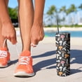thumbnail image 2 of 20oz Colorful Mushroom Mixed Black Pattern Skinny Tumblers Stainless Steel Tumbler with Lid and Straw,Vacuum Insulated Double Wall Travel Tumbler Cups with Cleaning Brush for Coffee,Tea, 2 of 6
